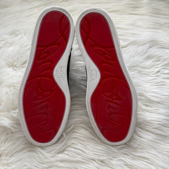 EUC•CHRISTIAN LOUBOUTIN 
Louis Orlato Camo Red Sole High-Top Sneakers Size: 37 - Picture 5 of 13